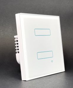 کلید لمسی دو پل  هوشمند هوش ایران سفید ( wifi) دار